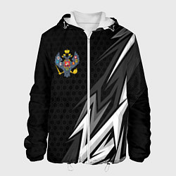 Куртка с капюшоном мужская Российская империя - спортивный, цвет: 3D-белый