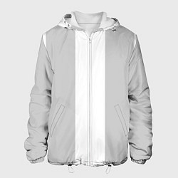 Куртка с капюшоном мужская Color white grey, цвет: 3D-белый