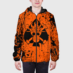 Куртка с капюшоном мужская Эйс символ, цвет: 3D-черный — фото 2