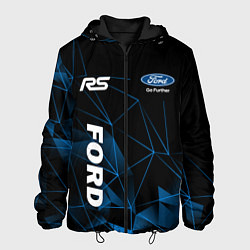 Куртка с капюшоном мужская Ford RS, цвет: 3D-черный