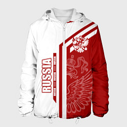 Куртка с капюшоном мужская Россия, цвет: 3D-белый