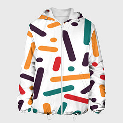 Куртка с капюшоном мужская Oval oil, цвет: 3D-белый