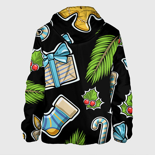 Мужская куртка Christmas soul / 3D-Черный – фото 2