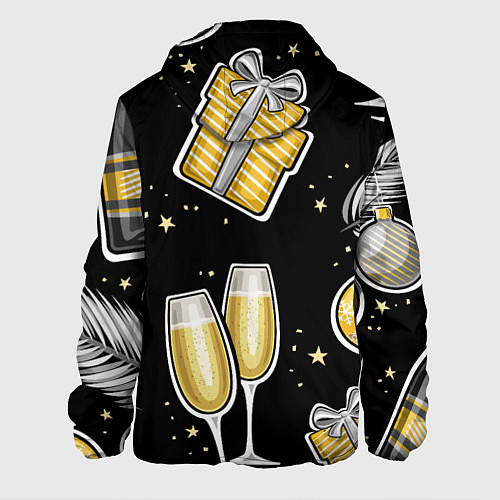 Мужская куртка Новогодний вайб / 3D-Черный – фото 2