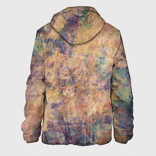 Мужская куртка Абстракция - pink marble with blue flecks / 3D-Черный – фото 2