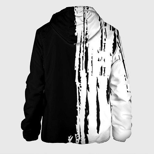 Мужская куртка Tottenham Hotspur белые краски / 3D-Черный – фото 2