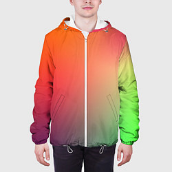 Куртка с капюшоном мужская Color multicolored, цвет: 3D-белый — фото 2