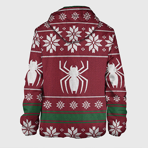 Мужская куртка Рождественский свитер Человека паука / 3D-Черный – фото 2
