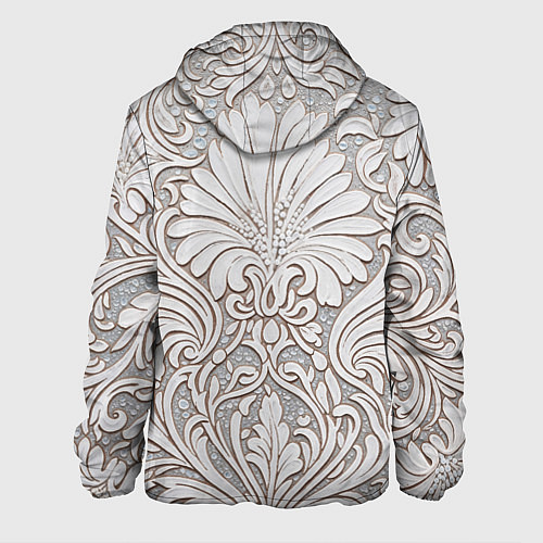 Мужская куртка Вензельные цветы / 3D-Черный – фото 2