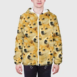 Куртка с капюшоном мужская Doge, цвет: 3D-белый — фото 2