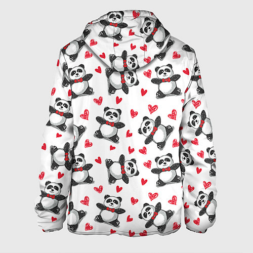 Мужская куртка Любимые панды / 3D-Черный – фото 2