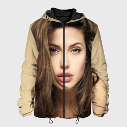Куртка с капюшоном мужская Анжелина Джоли, цвет: 3D-черный