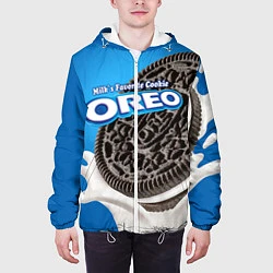 Куртка с капюшоном мужская Oreo, цвет: 3D-белый — фото 2