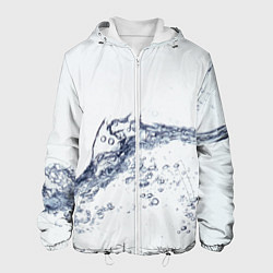 Куртка с капюшоном мужская Белая вода, цвет: 3D-белый