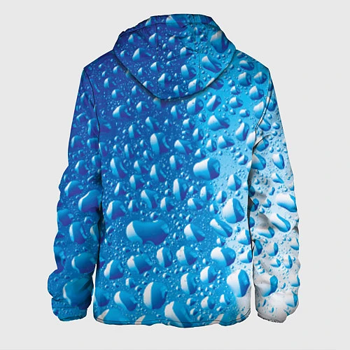 Мужская куртка Капли воды / 3D-Черный – фото 2