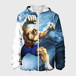 Куртка с капюшоном мужская Muay Thai Rage, цвет: 3D-белый