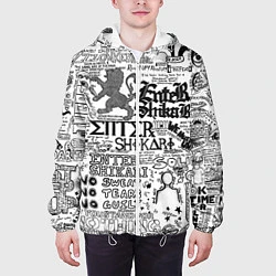 Куртка с капюшоном мужская Enter Shikari: Words, цвет: 3D-белый — фото 2