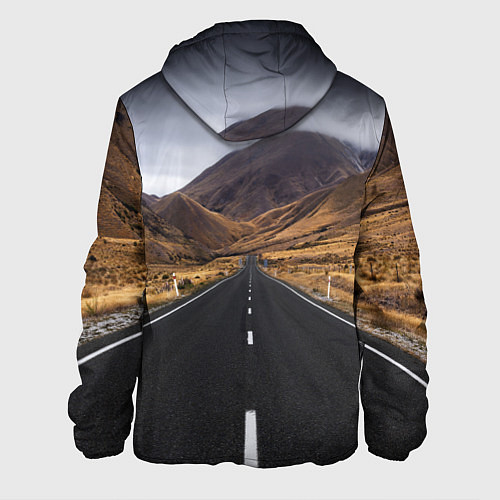 Мужская куртка Пейзаж горная трасса / 3D-Черный – фото 2