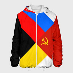Куртка с капюшоном мужская Вечная Россия, цвет: 3D-белый