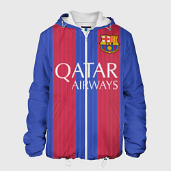 Куртка с капюшоном мужская Barcelona: Qatar Airways, цвет: 3D-белый