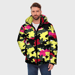 Куртка зимняя мужская Камуфляж: контраст цветов, цвет: 3D-красный — фото 2