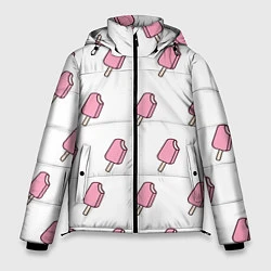 Мужская зимняя куртка Мороженое розовое