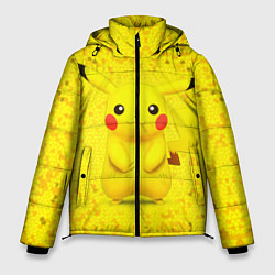 Куртка зимняя мужская Pikachu, цвет: 3D-черный