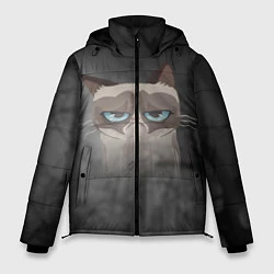 Куртка зимняя мужская Grumpy Cat, цвет: 3D-черный