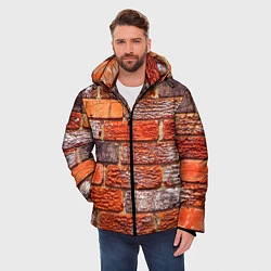 Куртка зимняя мужская Кирпичи, цвет: 3D-черный — фото 2