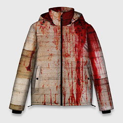 Куртка зимняя мужская Бинты 1, цвет: 3D-черный