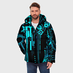 Куртка зимняя мужская Техно, цвет: 3D-светло-серый — фото 2
