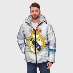 Куртка зимняя мужская Реал Мадрид, цвет: 3D-черный — фото 2