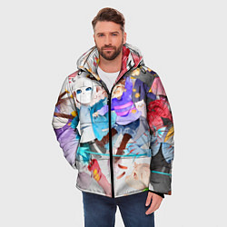 Куртка зимняя мужская Герои подземелья, цвет: 3D-черный — фото 2