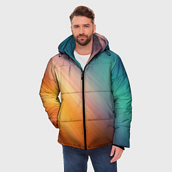 Куртка зимняя мужская Стильный окрас, цвет: 3D-черный — фото 2