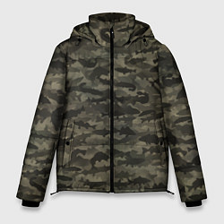 Куртка зимняя мужская Камуфляж рыбака, цвет: 3D-черный