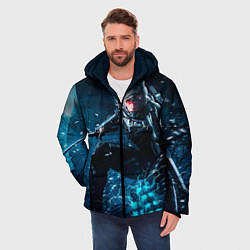 Куртка зимняя мужская Metal gear solid 4, цвет: 3D-красный — фото 2