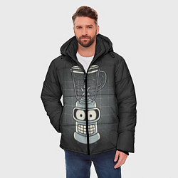 Куртка зимняя мужская Bender Blender, цвет: 3D-черный — фото 2