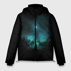 Куртка зимняя мужская Взгляд на звезды, цвет: 3D-черный