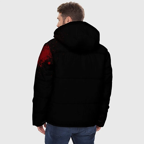 Мужская зимняя куртка Gambit: Black collection / 3D-Красный – фото 4