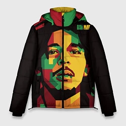 Куртка зимняя мужская Боб Марли, цвет: 3D-светло-серый