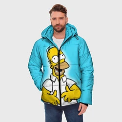 Куртка зимняя мужская Аппетит Гомера, цвет: 3D-черный — фото 2