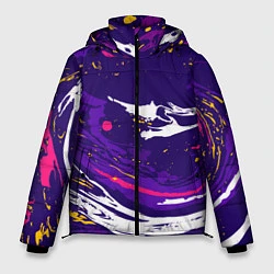 Куртка зимняя мужская Фиолетовый акрил, цвет: 3D-светло-серый