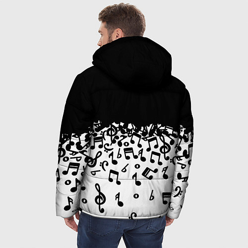 Мужская зимняя куртка Поглощение музыкой / 3D-Светло-серый – фото 4