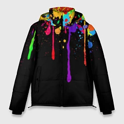 Куртка зимняя мужская Краски, цвет: 3D-светло-серый