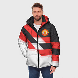 Куртка зимняя мужская Manchester United: Stipe, цвет: 3D-черный — фото 2
