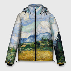 Куртка зимняя мужская Ван Гог Картина, цвет: 3D-черный