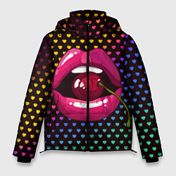 Куртка зимняя мужская Pop art, цвет: 3D-черный