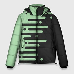 Куртка зимняя мужская Геометрический Инь Янь, цвет: 3D-черный