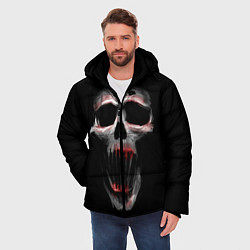 Куртка зимняя мужская Череп, цвет: 3D-черный — фото 2