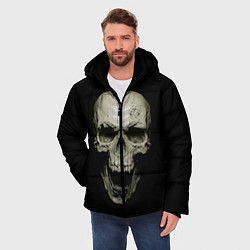 Куртка зимняя мужская Череп вампира, цвет: 3D-черный — фото 2